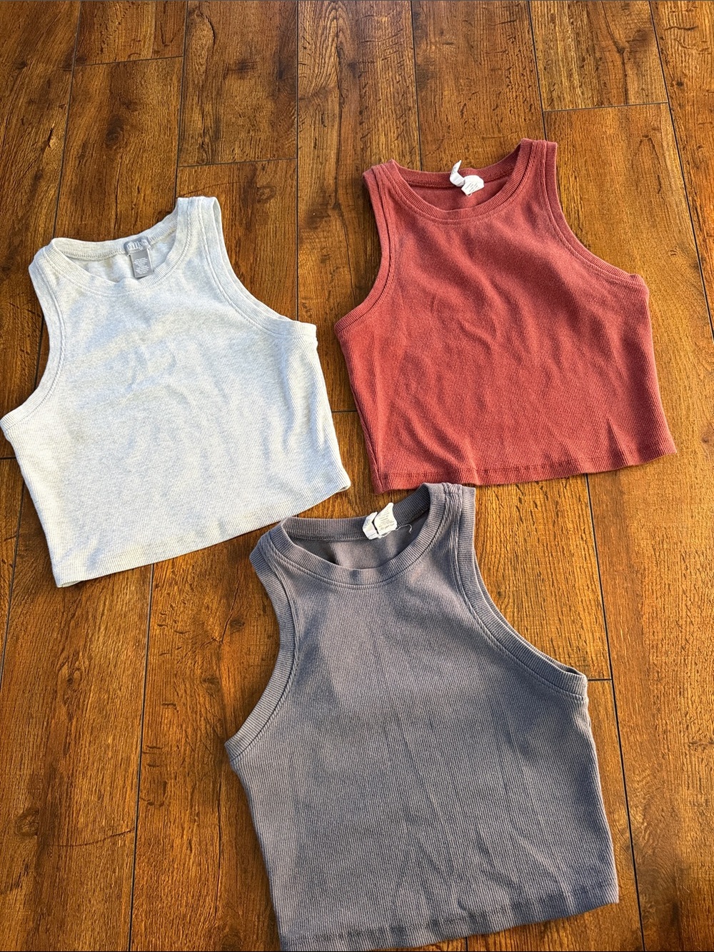 Tilly's Cropped Ribbed Tank Tops